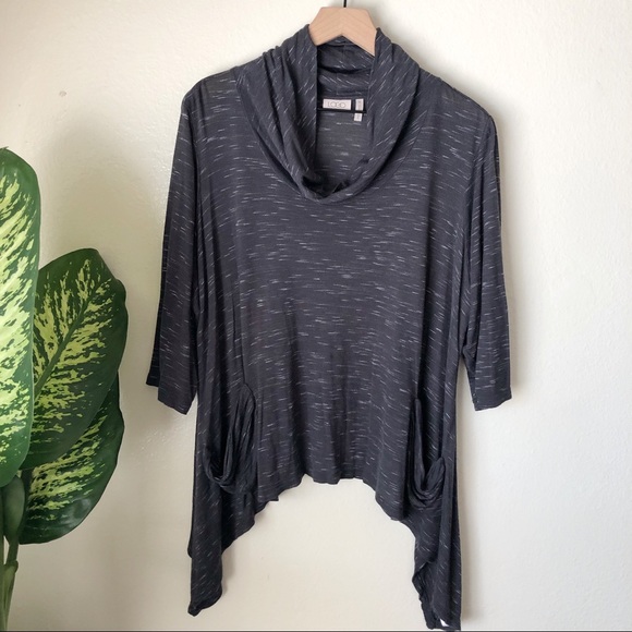 LOGO by Lori Goldstein Tops - Lori Goldstein | Spacedye Cowl Neck Top